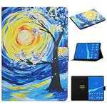 For Lenovo Tab FHD M10 Plus X606F Colored Drawing Pattern Horizontal Flip Leather Case with Holder & Card Slots & Sleep / Wake-up Function(Starry Sky Tree)