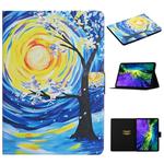 For iPad 11 Pro (2020) Colored Drawing Pattern Horizontal Flip Leather Tablet Case with Holder & Card Slots & Sleep / Wake-up Function(Starry Sky Tree)