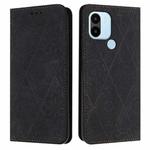For Xiaomi Redmi A1+ Ethnic Embossed Adsorption Leather Phone Case(Black)