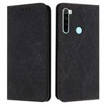 For Redmi Note 8 Ethnic Embossed Adsorption Leather Phone Case(Black)