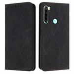 For Redmi Note 8T Ethnic Embossed Adsorption Leather Phone Case(Black)