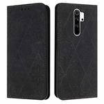 For Redmi Note 8 Pro Ethnic Embossed Adsorption Leather Phone Case(Black)