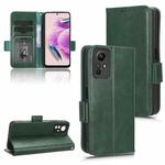For Xiaomi Redmi Note 12S 4G Symmetrical Triangle Pattern Leather Phone Case(Green)