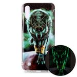 For Samsung Galaxy A10 Luminous TPU Soft Protective Case(Ferocious Wolf)