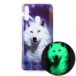 For Samsung Galaxy A20s Luminous TPU Soft Protective Case(Starry Sky Wolf)