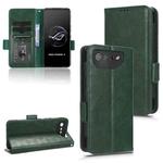 For Asus ROG Phone 7 Symmetrical Triangle Pattern Leather Phone Case(Green)