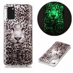 For Samsung Galaxy A41 Luminous TPU Soft Protective Case(Leopard Tiger)
