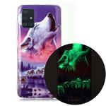 For Samsung Galaxy A51 Luminous TPU Soft Protective Case(Seven Wolves)