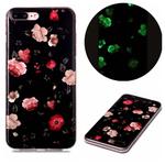 For iPhone 7 Plus / 8 Plus Luminous TPU Soft Protective Case(Rose)