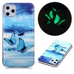 For iPhone 11 Pro Max Luminous TPU Soft Protective Case(Double Butterflies)