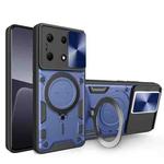 For Infinix Note 30 4G/5G CD Texture Sliding Camshield Magnetic Holder Phone Case(Blue)