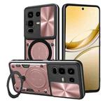 For Infinix Note 50s CD Texture Sliding Camshield Magnetic Holder Phone Case(Pink)