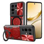 For Infinix Note 50s CD Texture Sliding Camshield Magnetic Holder Phone Case(Red)