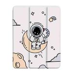 For iPad mini 6 3-Fold 360 Rotation Painted Leather Smart Tablet Case(Astronaut)