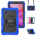 For Lenovo Tab K9 / Tab One Silicone Hybrid PC Tablet Case with Shoulder Strap(Blue)