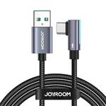 JOYROOM S-AC027A17 3A USB to USB-C/Type-C Elbow Fast Charging Data Cable, Length:1.2m(Blue)