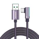 JOYROOM S-AC027A17 3A USB to USB-C/Type-C Elbow Fast Charging Data Cable, Length:2m(Purple)