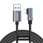 JOYROOM S-AL012A17 2.4A USB to 8 Pin Elbow Fast Charging Data Cable, Length:2m(Blue)