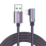 JOYROOM S-AL012A17 2.4A USB to 8 Pin Elbow Fast Charging Data Cable, Length:2m(Purple)