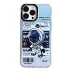 For iPhone 14 Pro Max Astronaut Pattern Shockproof PC Protective Phone Case(White)