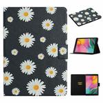 For Samsung Galaxy Tab A 8.0 2019 Flower Pattern Horizontal Flip Leather Case with Card Slots & Holder(Small Daisies)