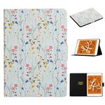 For iPad Mini 4 & 3 & 2 & 1 Flower Pattern Horizontal Flip Leather Case with Card Slots & Holder(Small Floral)