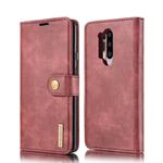 For OnePlus 8 Pro DG.MING Crazy Horse Texture Flip Detachable Magnetic Leather Case with Holder & Card Slots & Wallet(Red)