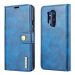 For OnePlus 8 Pro DG.MING Crazy Horse Texture Flip Detachable Magnetic Leather Case with Holder & Card Slots & Wallet (Blue)