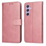 For Samsung Galaxy M54 5G Classic Calf Texture Flip Leather Phone Case(Rose Gold)