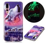 For Huawei P20 Pro Luminous TPU Soft Protective Case(Seven Wolves)