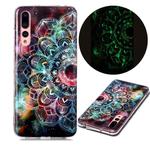 For Huawei P20 Pro Luminous TPU Soft Protective Case(Mandala Flower)