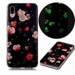 For Huawei P20 Lite Luminous TPU Soft Protective Case(Rose)