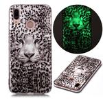 For Huawei P20 Lite Luminous TPU Soft Protective Case(Leopard Tiger)