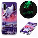 For Huawei P30 Luminous TPU Soft Protective Case(Seven Wolves)