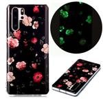 For Huawei P30 Pro Luminous TPU Soft Protective Case(Rose)