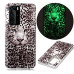 For Huawei P40 Pro Luminous TPU Soft Protective Case(Leopard Tiger)