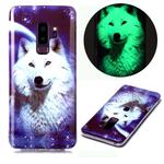 For Samsung Galaxy S9 Luminous TPU Soft Protective Case(Starry Sky Wolf)