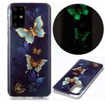 For Samsung Galaxy S20+ Luminous TPU Soft Protective Case(Double Butterflies)