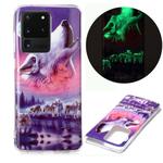 For Samsung Galaxy S20 Ultra Luminous TPU Soft Protective Case(Seven Wolves)