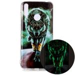 For Huawei Y7 (2019) Luminous TPU Soft Protective Case(Ferocious Wolf)