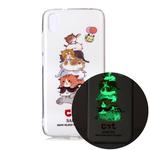 For Xiaomi Redmi 7A Luminous TPU Soft Protective Case(Cats)