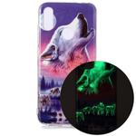 For Xiaomi Redmi Note 7 Luminous TPU Soft Protective Case(Seven Wolves)