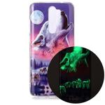 For Xiaomi Redmi Note 8 Pro Luminous TPU Soft Protective Case(Seven Wolves)