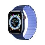 DUX DUCIS Magnetic Silicone Watch Band For Apple Watch SE 2022 40mm(Blue)