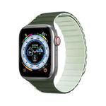 DUX DUCIS Magnetic Silicone Watch Band For Apple Watch 9 45mm(Green)