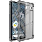 For Google Pixel 7a imak Shockproof Airbag TPU Phone Case(Transparent Black)