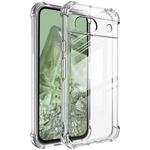 For Google Pixel 8a imak Shockproof Airbag TPU Phone Case(Transparent)