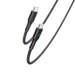 YESIDO CA100 PD 60W USB-C / Type-C to Type-C Fast Charging Data Cable, Length:1.2m(Black)