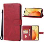 For vivo Y36 India Leather Phone Case(Red)