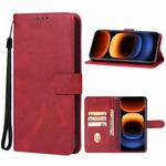 For vivo iQOO 12 Pro Leather Phone Case(Red)